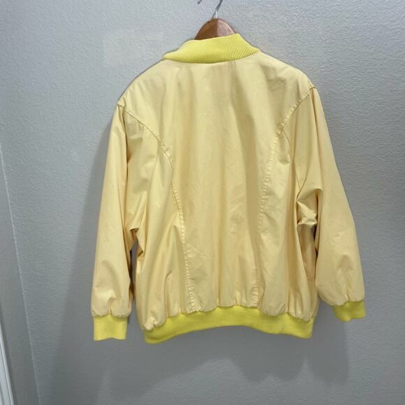 Vintage 1990s  Country Concepts Yellow Casual Zip Bomber Jacket 2XL - Picture 11 of 14